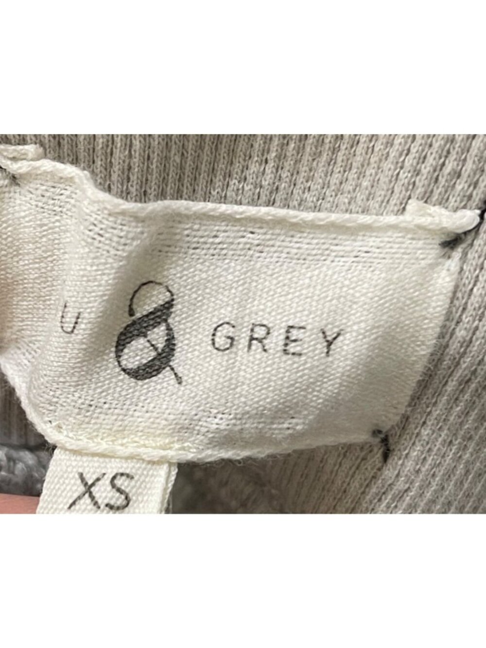 Lou & Grey Light Khaki Pant Size XS Elastic Waist Drawstring Cream Cotton - Picture 5 of 6